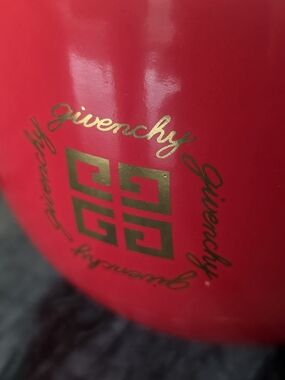 Givenchy Bold Red Vase with Gold Logo